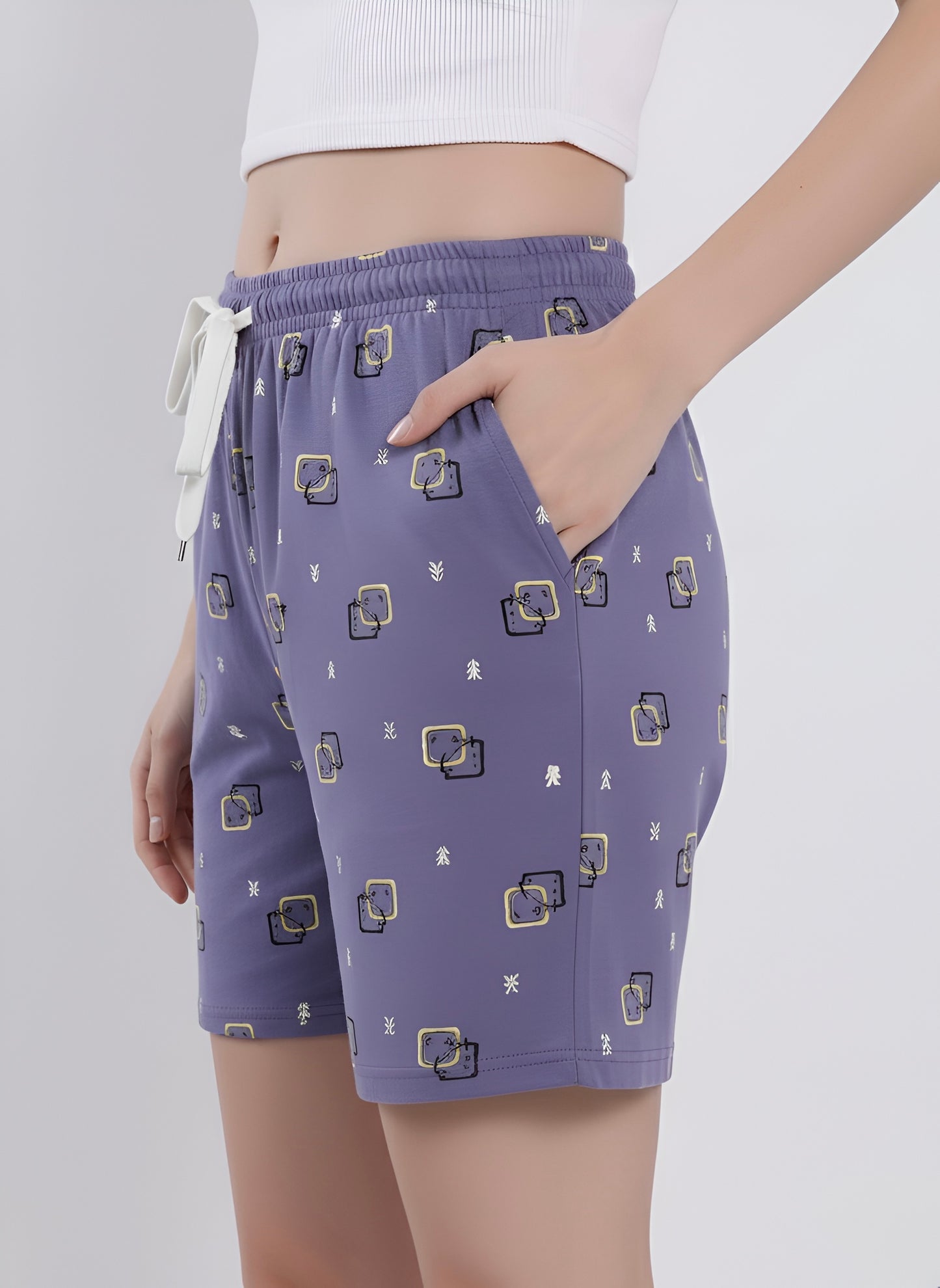 Printed Shorts: 4076